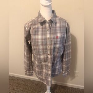 Ariat Women's FR Jolene Long Sleeve Button Down Shirt Size Large